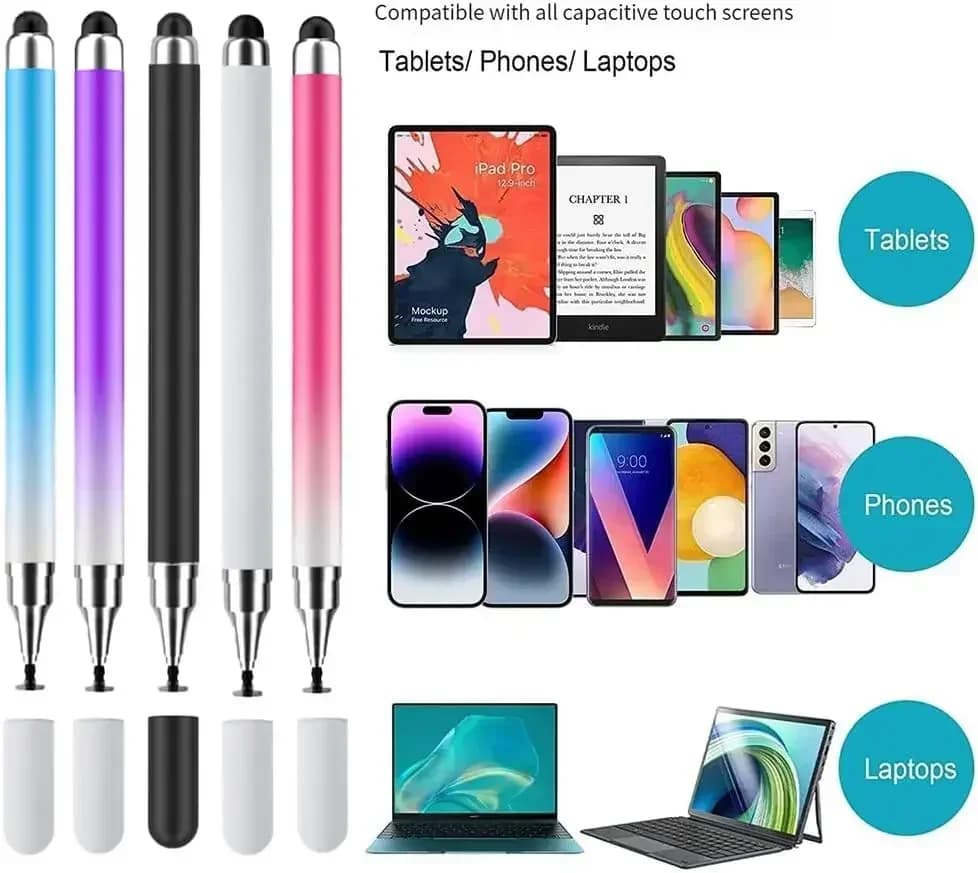 DIXSG 4/1 Pcs Universal 2 in 1 Stylus Pen for Smart Phone Tablet Drawing Capacitive Pencil Android Screen Touch Pen