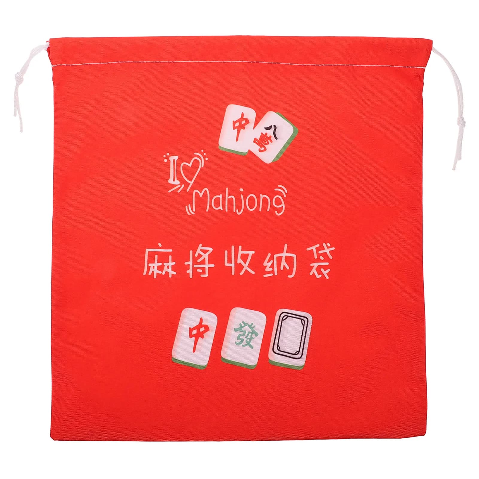 Borsa porta Mahjong in tessuto Oxford, organizer portatile con coulisse per tessere e sacchetti, leggera e pieghevole, borsa da viaggio per giochi