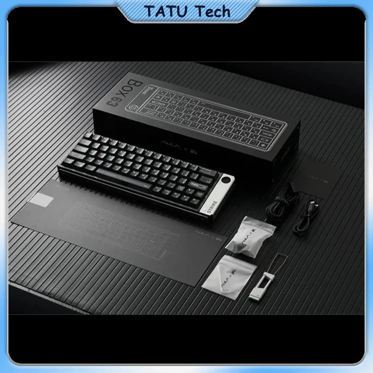 BOX63 CNC All Aluminum Magnetic Switch Keyboard 8K Polling RT Adjustable 63 Keys Gasket FPS Gaming Keyboard For Valorant Laptop