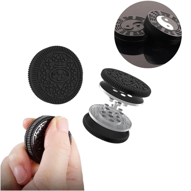 Monete magnetiche in metallo EDC Giroscopio per adulti Fidget sensoriale antistress Spinner a mano Ansia Sollievo dallo stress Ufficio Giocattolo divertente Regalo