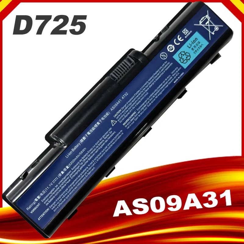 Laptop Battery For EMACHINE D525 D725 E525 E725 E527 E625 E627 G620 G627 G725 AS09A31 AS09A41 AS09A51 AS09A61 AS09A71