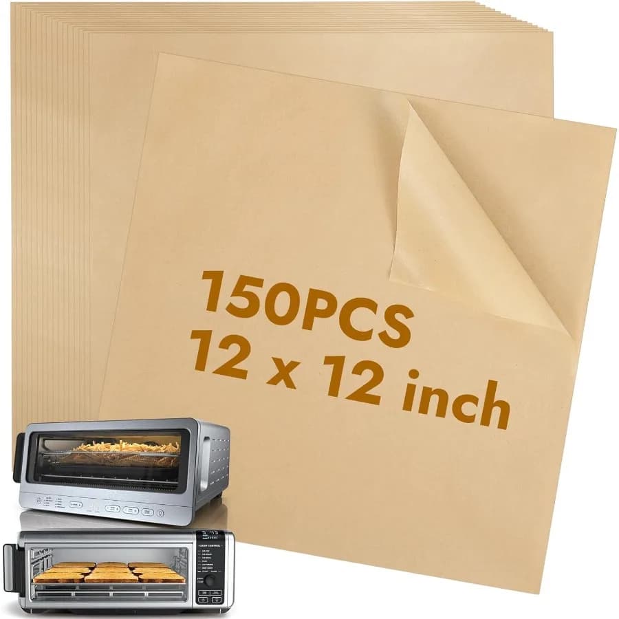 12Ih 150PCS Fodere di carta usa e getta per friggitrice ad aria Ninja SP151 SP101 SP201 SP301 Carta pergamena non sbiancata per Flip F