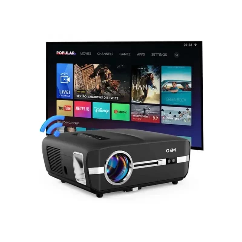 Proiettore Mini LED 2026 di Tendenza per Video, Schermi e Attrezzature per Presentazioni, Luci Notturne per Home Cinema Pro