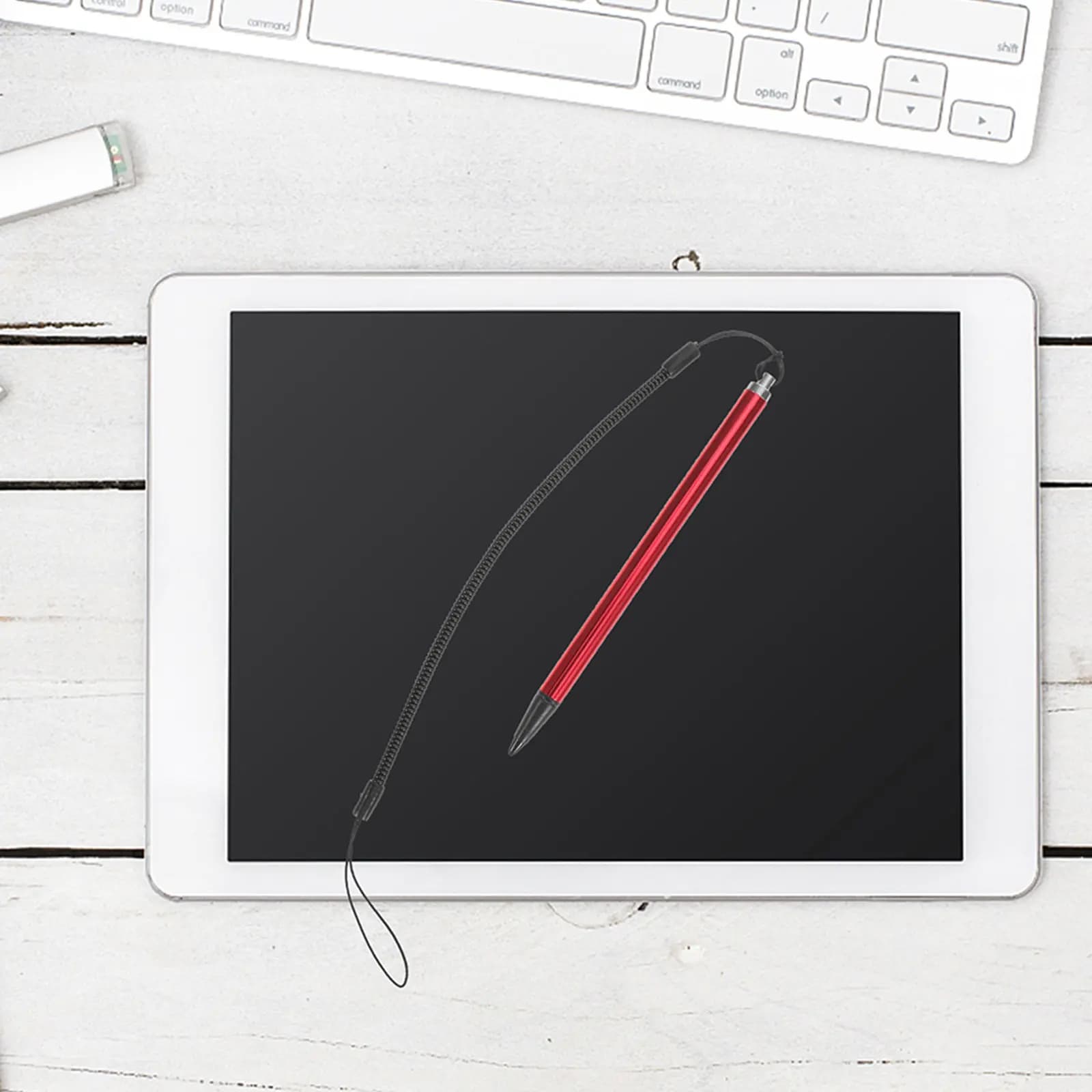 Penna stilo capacitiva per touch screen da 5 pezzi, universale, con molla a spirale ad alta precisione, punta fine, per disegno su tablet e telefono