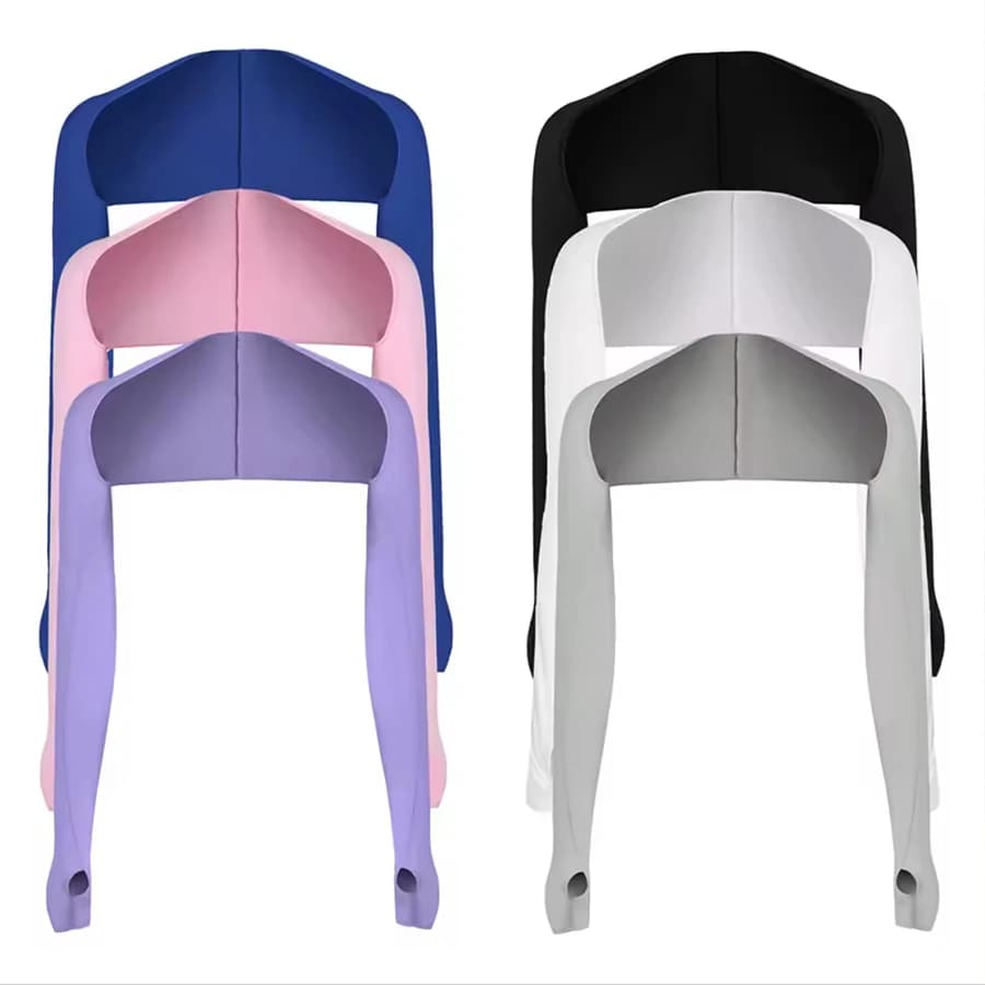 Men's and Women's Outdoor Sports Cycling Single Piece Spool, Good humor, Shawl Sleeves with Solar Protection