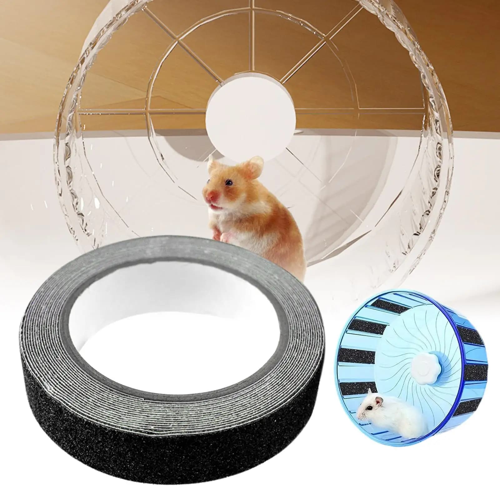 Pet Wheel Tape Anti-Slip Silent Strip 500cm Hamster Wheel Nail Trimmer Tape Frosted anti-slip running wheel belt for Hamster