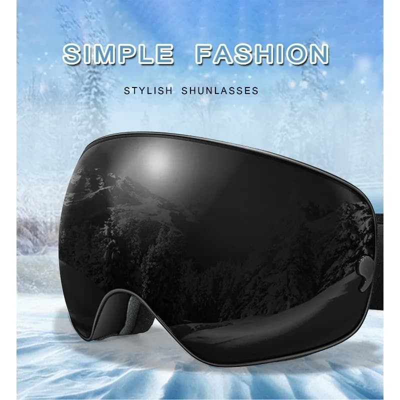 Lente Antiappannamento per Occhiali da Sci UV400, Lente di Ricambio Staccabile per Snowboard, Sport Invernali, Sci, Motoslitta, Antipolvere