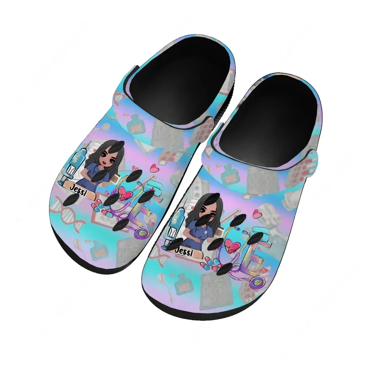 Nurse Water Shoes Mens Womens Comfortable Fashion Home Garden Clogs Customizd Sandals Beach Breathable Hole Slippers
