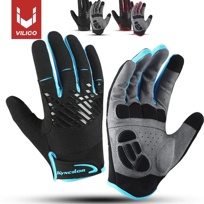 Cycling gloves touch screen for mountain bikes Breathable cycling gloves Shock absorption Sport Fitness riding gloves spring summer trekking gloves