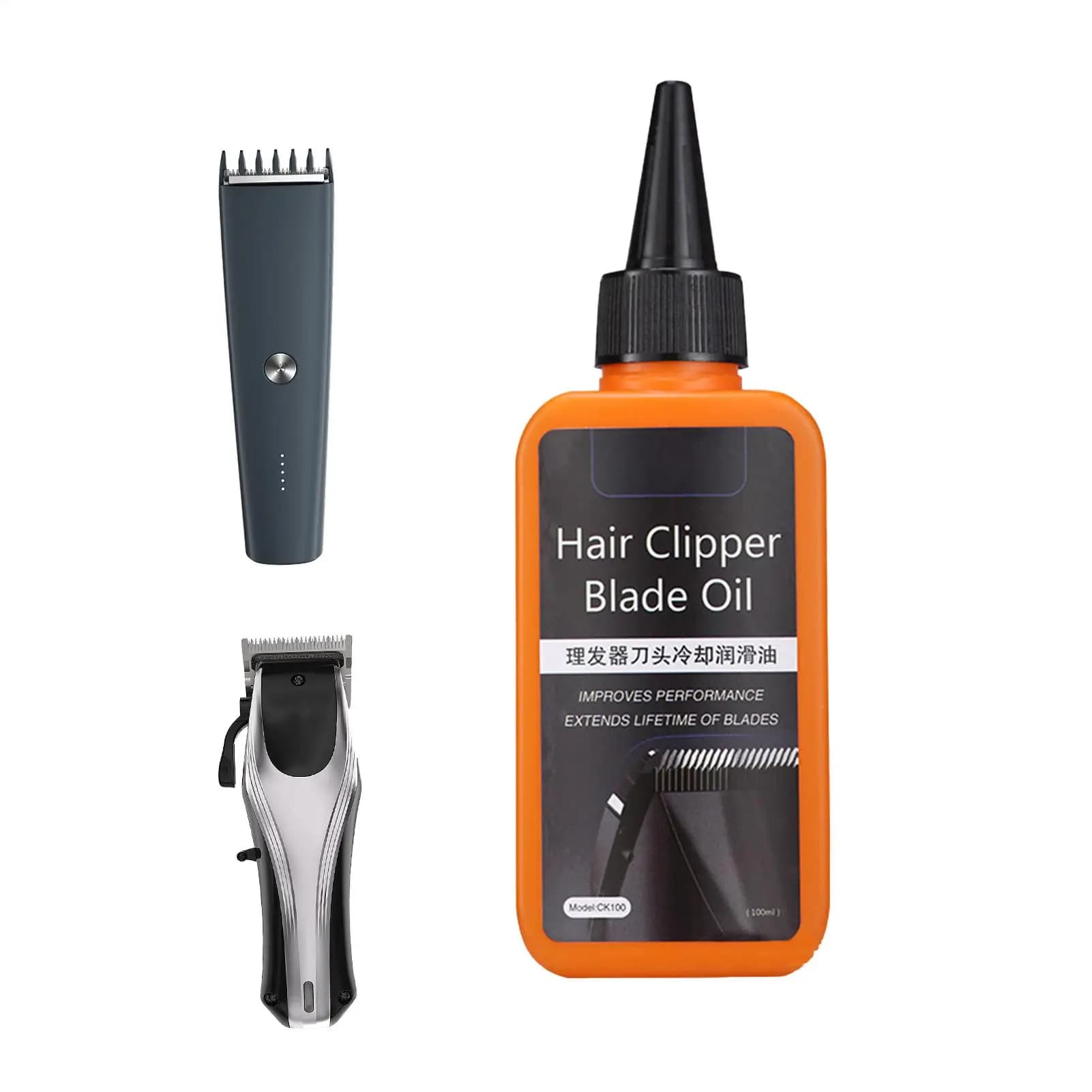 Olio per Tagliacapelli e Regolabarba 100ml, Grasso Lubrificante per Forbici, Olio Portatile per Cerniere, Bici, Tapis Roulant, Macchine da Cucire