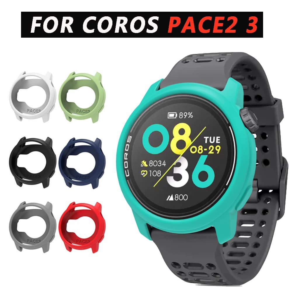 Silicone Cases Cover for COROS PACE 3 2 Soft Protector Shell PACE3 Smartwatch Hollow Shockproof Protection Frame Case