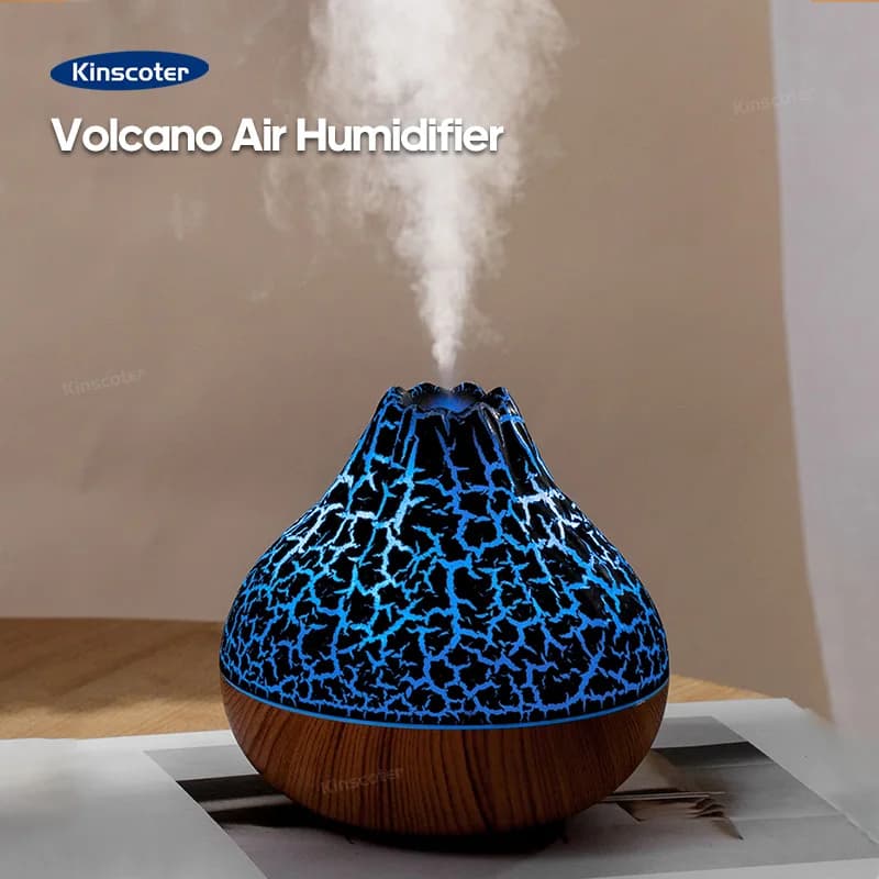 Table humidifier with aromatherapy diffuser with 300 ml large capacity water mist with 7 coloured night lights