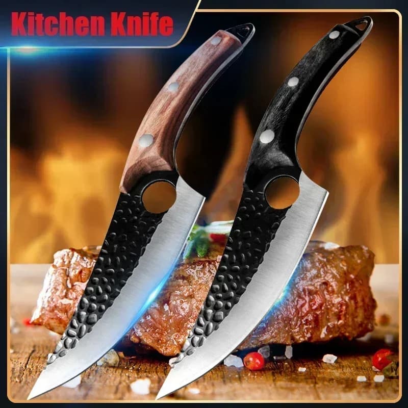 Coltello da cucina Coltello da macellaio forgiato fatto a mano Coltelli per disossare Mannaia per carne Taglierina per verdure Coltello da cuoco professionale per chef domestico