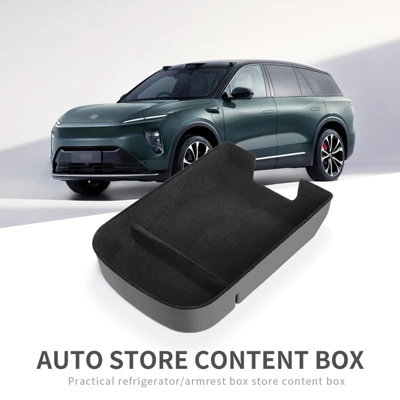 ZUNDUO Console Centrale Bracciolo Scatola di Immagazzinaggio per NIO EL8 2023 2024 Portabicchieri Vassoio Floccaggio Organizzatore Accessori Auto Riordino