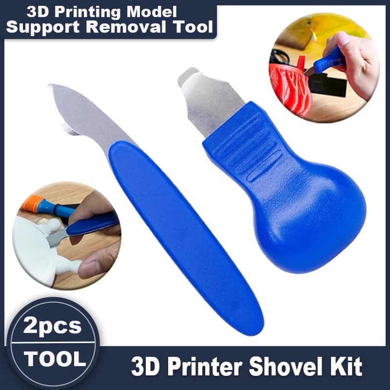 Set di strumenti per la rimozione dei supporti per stampante 3D (confezione da 2) per materiali PLA, ABS e modelli a polimerizzazione UV - Strumenti per stampante 3D