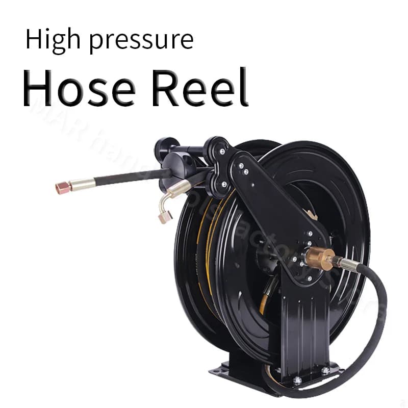 High pressure retractable automatic winding hose with 10M 15M flexible hose retractable winch for gardening irrigation car washing