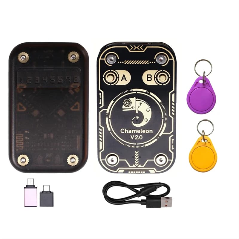 【PROMOZIONE】Chameleon V2.0 UID/CUID Portachiavi RFID Smart Chip Reader Emulatore Duplicatore NFC + Decodifica scheda 125Khz 13,56Mhz
