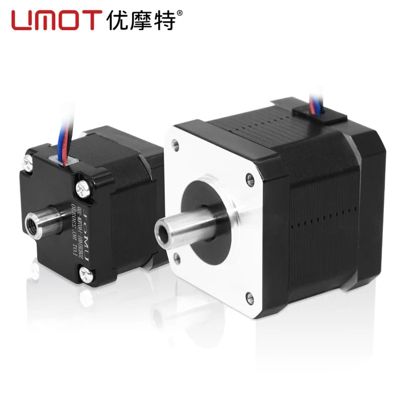 UMOT Nema8/11/14/15/17/23 Motore passo-passo ibrido ad albero micro cavo 0.67-2.8A 0.03-1.1Nm 2 fasi 4 conduttori attraverso il motore per stampante 3D