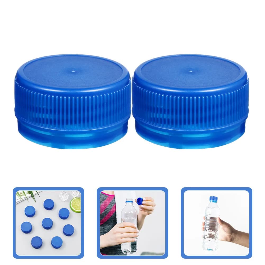100Pcs Plastic Bottle Lids Universal Fit for Water Bottles Drinks Containers Projects Leakproof Sealing Caps Large