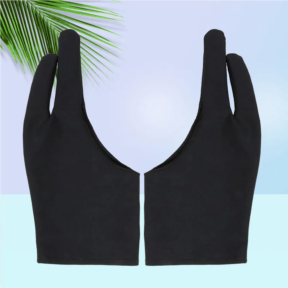 Guanti da Disegno a Due Dita in Spandex, 4 Pezzi, Anti-Sporco, per Artisti, per Tablet Grafici, Anti-Sudore, Traspiranti