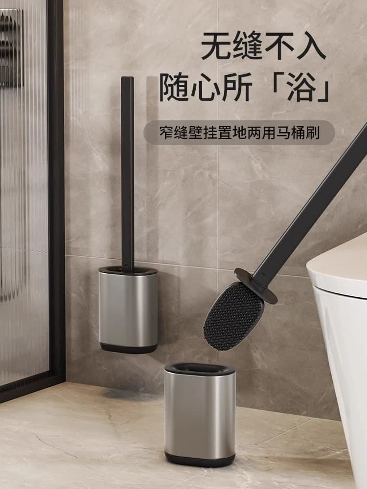 Scopino per WC domestico senza morti scopino per WC appeso a parete lavaggio speciale senza punzonatura
