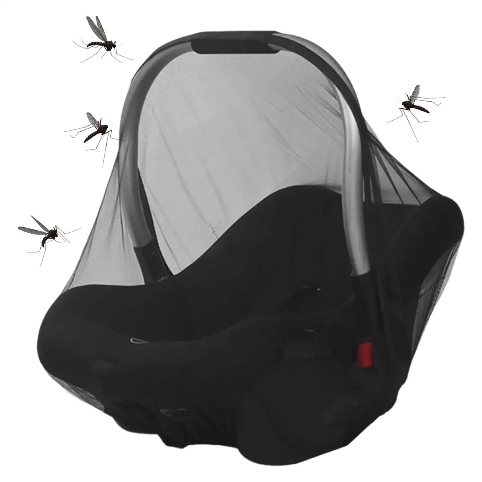 Baby Stroller Basket Mosquito Net Newborn Breathable Mesh Net for Cart Insect Netting Carrier Car Seat Carriage Cradles Cover