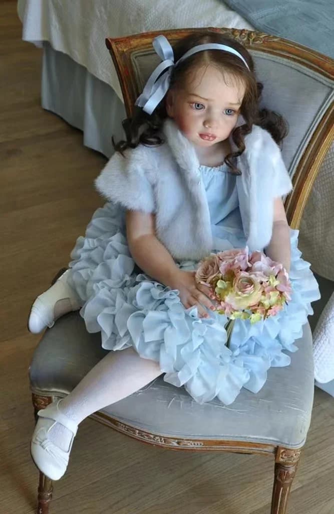 DLS 40inch Reborn Baby Doll Aleonka Finished Painted Doll Huge Girl By Natali Blick