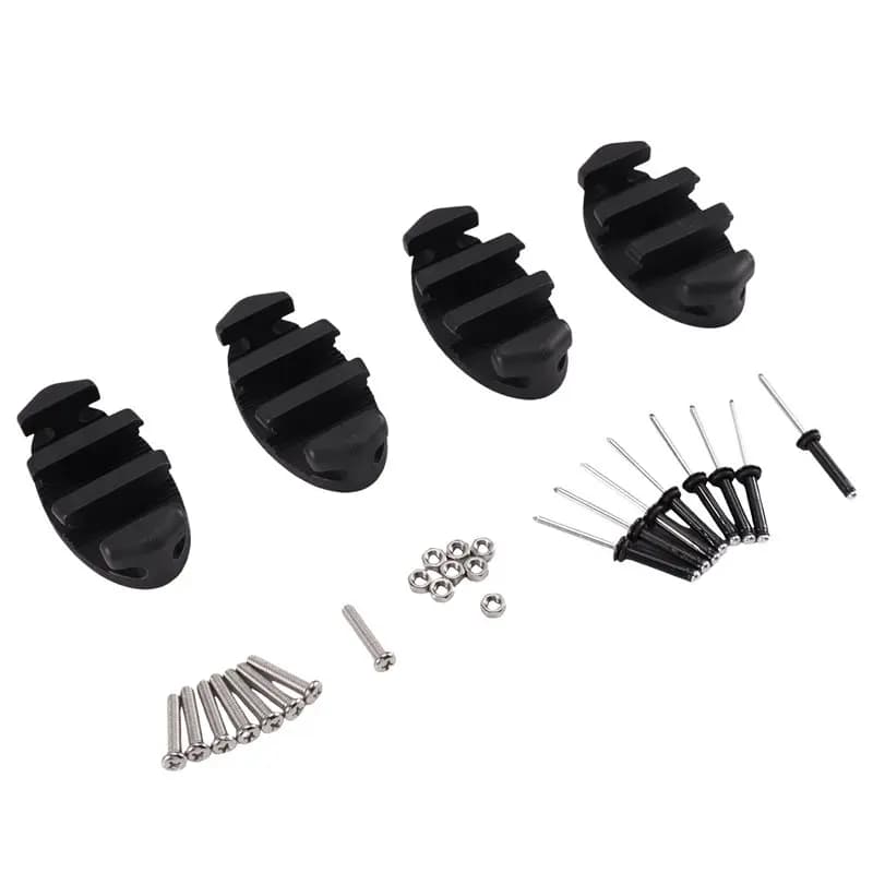 4 Pack Kayak Anchor Cleats, Boats Anchor Cleats Accessories, Rope Holder For Deck Marine Rigging Tie Down Line