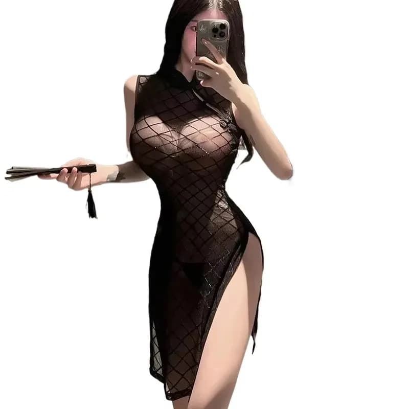 Tute da pesca nere da donna, Lingerie con cerniera da donna, abbigliamento trasparente, Super Sexy, nuovo Design