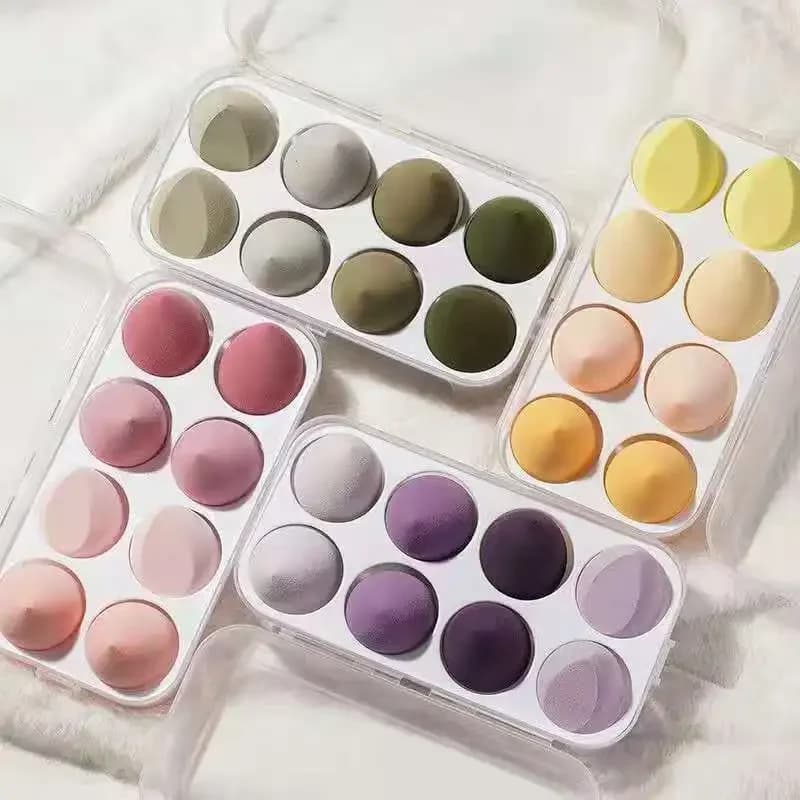 Hot 4/8Pcs Soft Makeup Sponge Blender Puff, Flawless Application for Foundation Powder Concealer, Daily Beauty Must-Have
