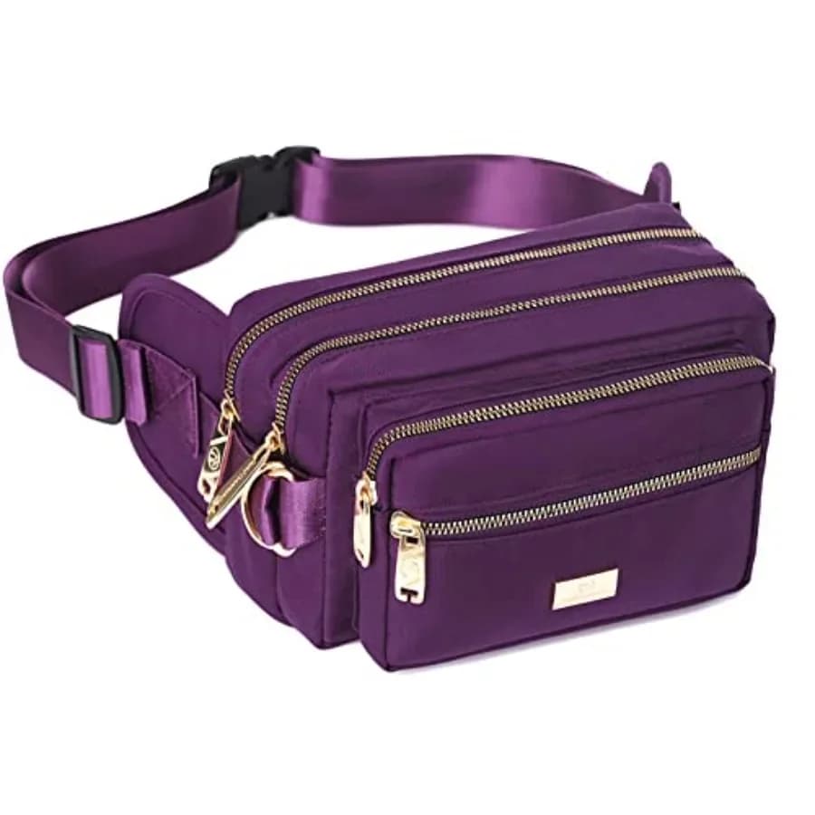 Marsupio Extra Large alla Moda per Uomo e Donna, Borsa da Cintura Impermeabile per Escursionismo, Corsa, Ciclismo, Palestra, Sport all'Aperto e Viaggi