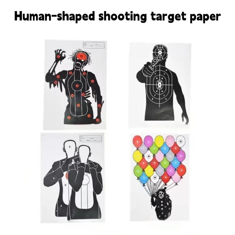 1 Sheet Of Archery Target Paper Fun Target Portable Outdoor Sports Training Accessory Suitable For Slingshot And Archery