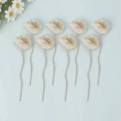 Set di 8 Bastoncini Diffusori in Legno a Forma di Fiore per Oli Essenziali, Aromaterapia, Decorazione Naturale per Casa, Soggiorno, Camera da Letto, Cucina