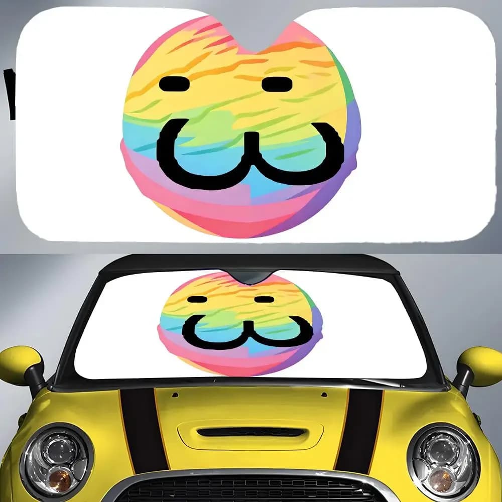 Parasole per auto Art Ugly ccute ice cream, protezione UV e isolamento termico per parabrezza anteriore