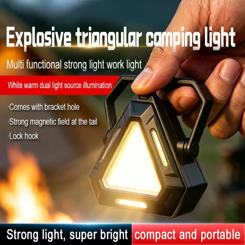 Mini Flashlight Keychain Light COB Work Light USB Rechargeable Lamp Super Bright Flashlight Outdoor Camping Light Tent Lamp Tool