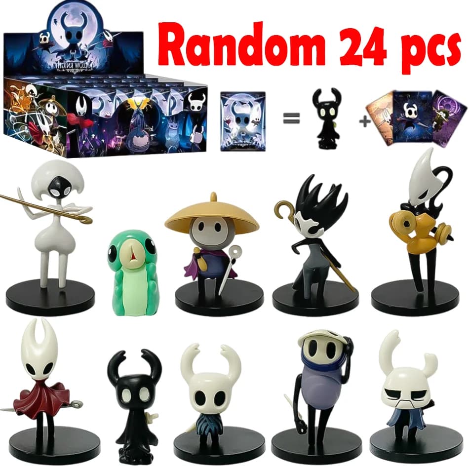 Set da 1-24 Pezzi Hollow Knight Blind Bag - Action Figure da Collezione The Knight/Hornet - Modellino Anime Gioco - Regalo