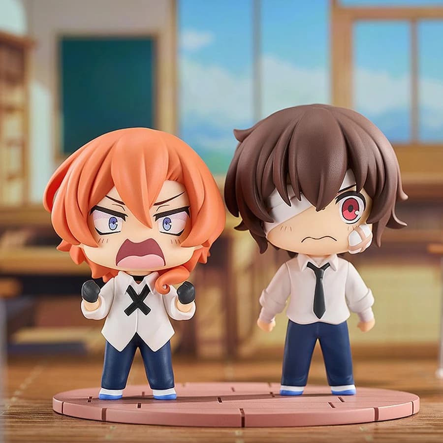 7 centimetri Bungou Stray Dogs Anime Figura Kawaii Dazai Osamu Action Figure Carino Nakahara Chuuya Figurine PVC Collezione Modello Bambola Giocattoli