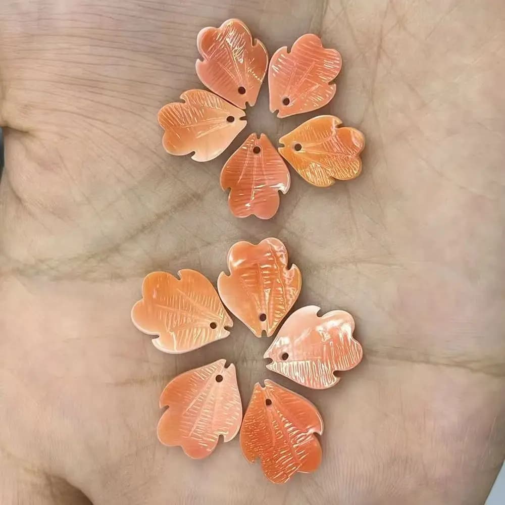 1 Piece 10x12/12x14mm Petal Shaped Beads in Natural Shell, DIY Jewelry Charm, Pendants, Bracelets, Necklaces, Earrings, Accessories