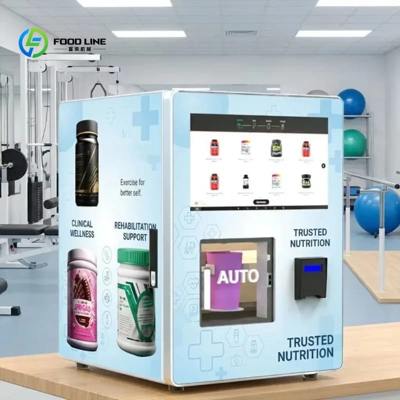 Customized Industrial Grade Small Protein Powder Vending Machine with Modular Design and Remote Monitoring for Fitness Centers
