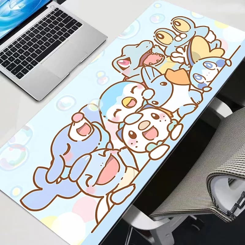 Tappetino per mouse da gioco 900x400 in gomma Pokemon Pikachu Mini PC Tastiera Laptop Computer Tappetino da scrivania veloce Accessori da gioco Mousepad