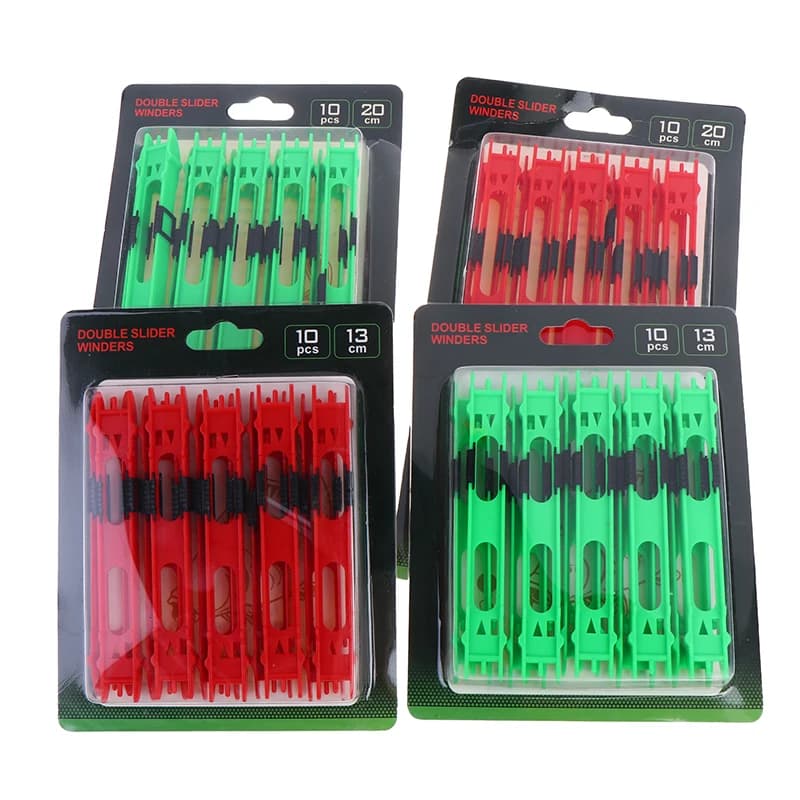 Tavola per avvolgere la lenza da pesca in plastica da 10 pezzi, supporto per lenza da pesca, disponibile in due colori, accessori per la pesca, avvolgilenza, Fis