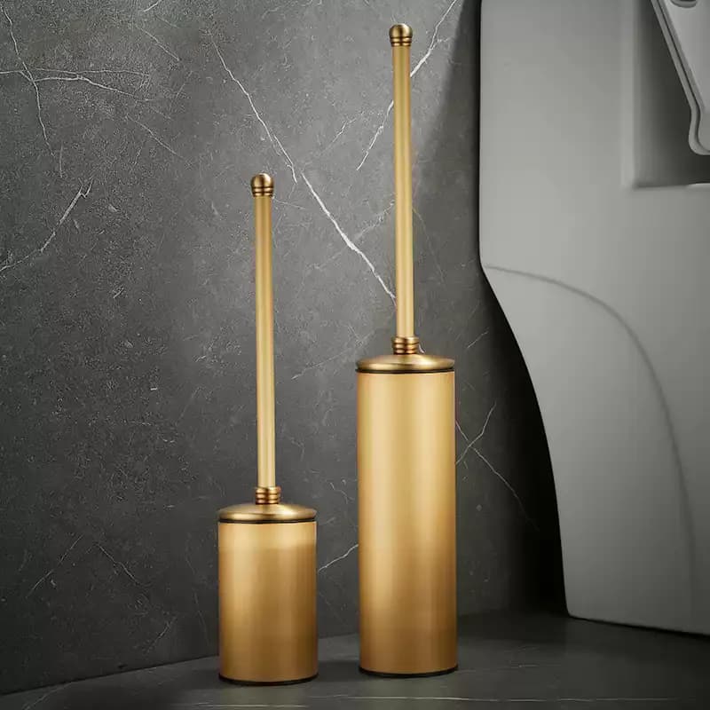 Porta scopino con spazzola Bronzo antico Ottone Bagno WC Scrub Set porta scopino per pulizia Accessori da bagno