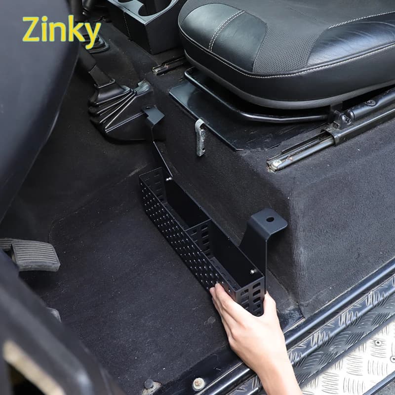 Zinky In Lega di Alluminio Auto Sottosile Cestino di Immagazzinaggio Organizzatore Vassoio Per Land Rover Defender 90 110 2004-2019 accessori auto