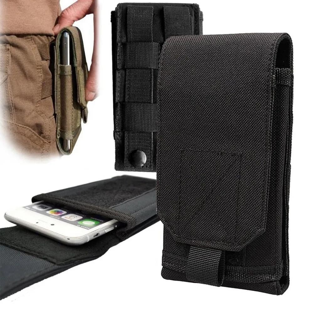 Marsupio Tattico in Tessuto Oxford Compatto e Leggero per Corsa, Ciclismo, Escursionismo, Campeggio, Viaggi, Caccia, Telefono Cellulare