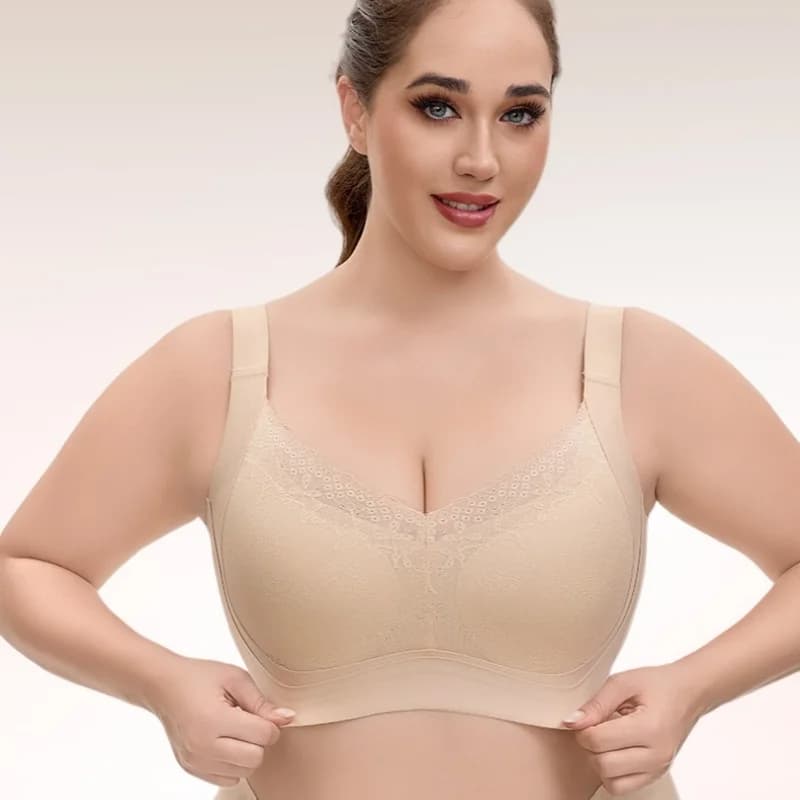 Reggiseno Plus Size da Donna, Copertura Completa Senza Ferretto, Reggiseno Sportivo Comodo e Senza Cuciture, Ultra-sottile con Coppe Fisse