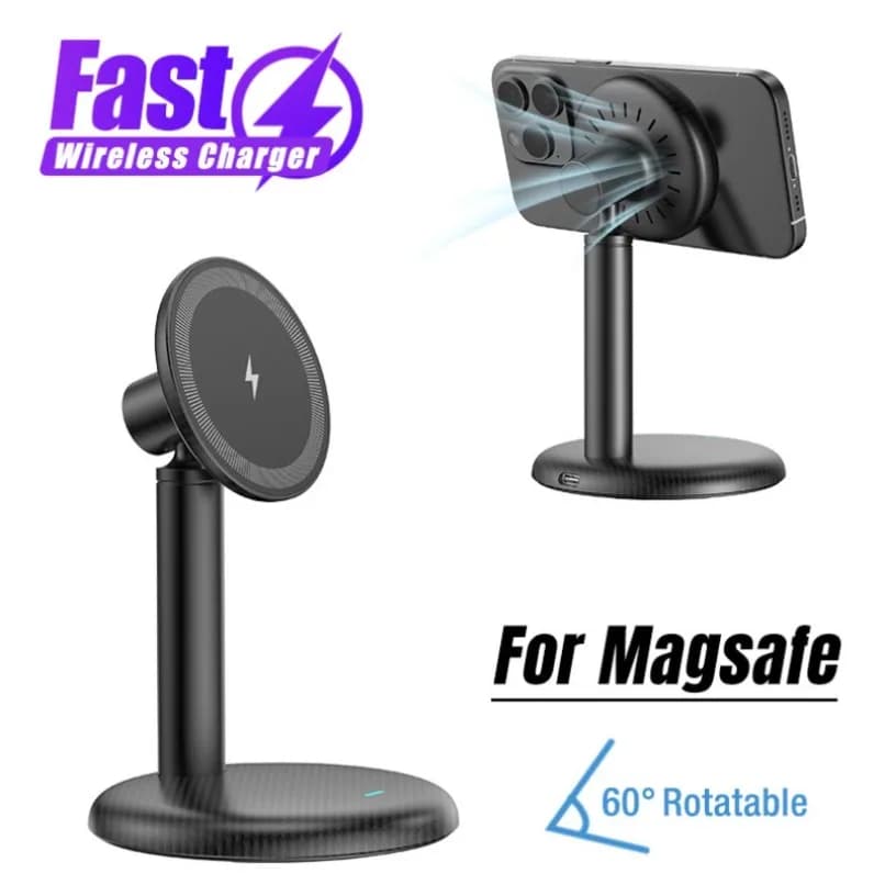 Support for Magnetic Phone Table Support for Fast Wireless Charger for Magsafe iPhone 17 ~ 12 Pro Max Mobile Phone Bracket Samsung Xiaomi 17