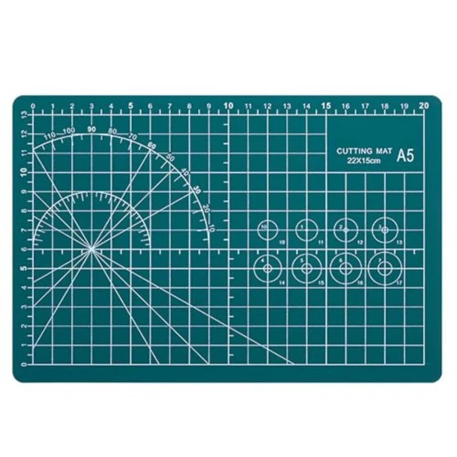 A5 Cutting Mat, Self Healing Sewing Mat, Craft Mat Double Sided 3-Ply Craft Cutting Board for Sewing Crafts Leather Fabric Scra