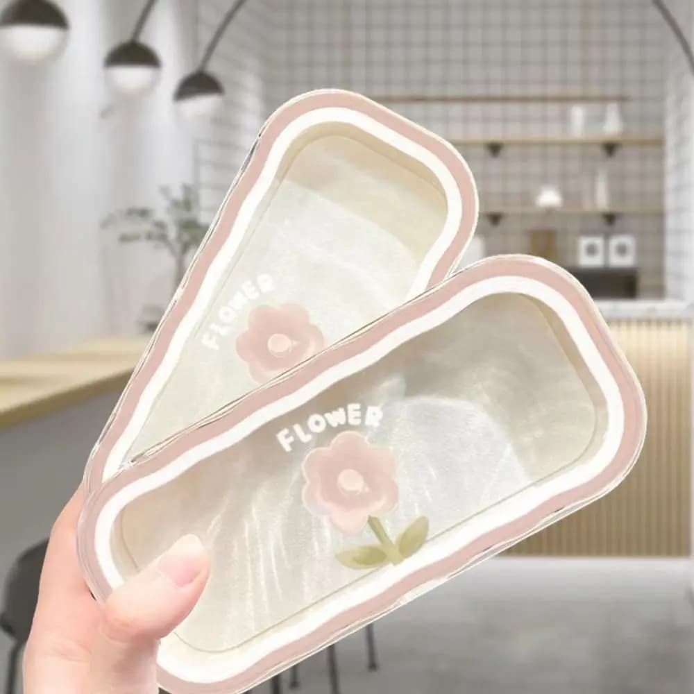 Creative Bowknot Glasses Case Butterfly Flower Plastic Sunglasses Storage Box Transparent Glasses Protective Case Gifts