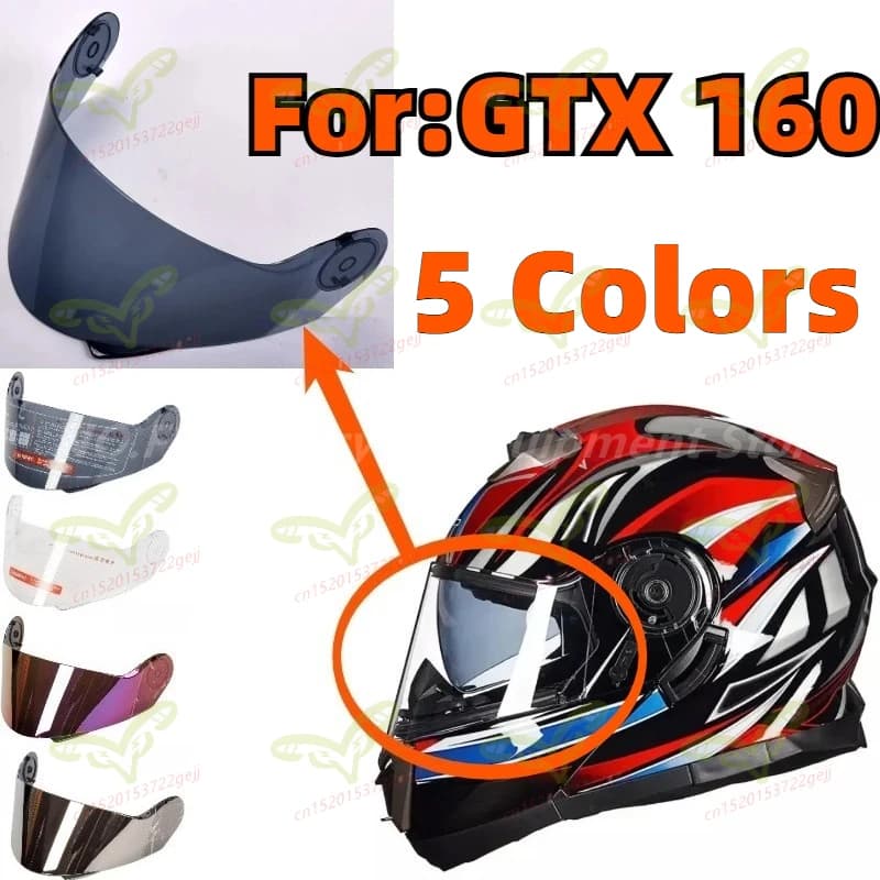 Visiera per casco da moto, accessorio per casco da moto elettrico fuoristrada, adatta per GXT 160 ACERVIS SEREL