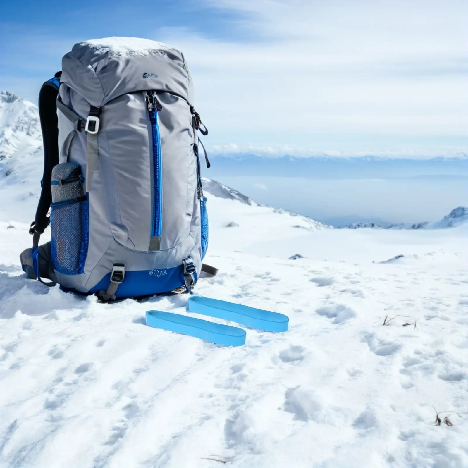 30 Pezzi Cinghie di Fissaggio per Sci, Cinghie in Gomma ad Alta Resistenza, Cinghie di Trasporto per Sci Invernali, Fissaggio Sicuro per Freni da Snowboard